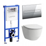 SET Унитаз с инсталляцией Laufen Pack PRO RIMLESS С СИДЕНЬЕМ И КЛАВИШЕЙ, 869966000000R SET Унитаз с инсталляцией Laufen Pack PRO RIMLESS С СИДЕНЬЕМ И КЛАВИШЕЙ, 869966000000R